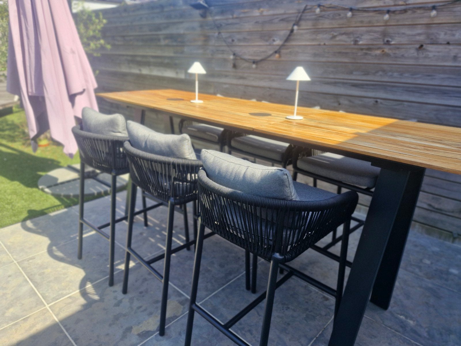 Tuintafel, Tuin en Terras, Tuintafels, Ophalen, Zo goed als nieuw, Rechthoekig, Aluminium