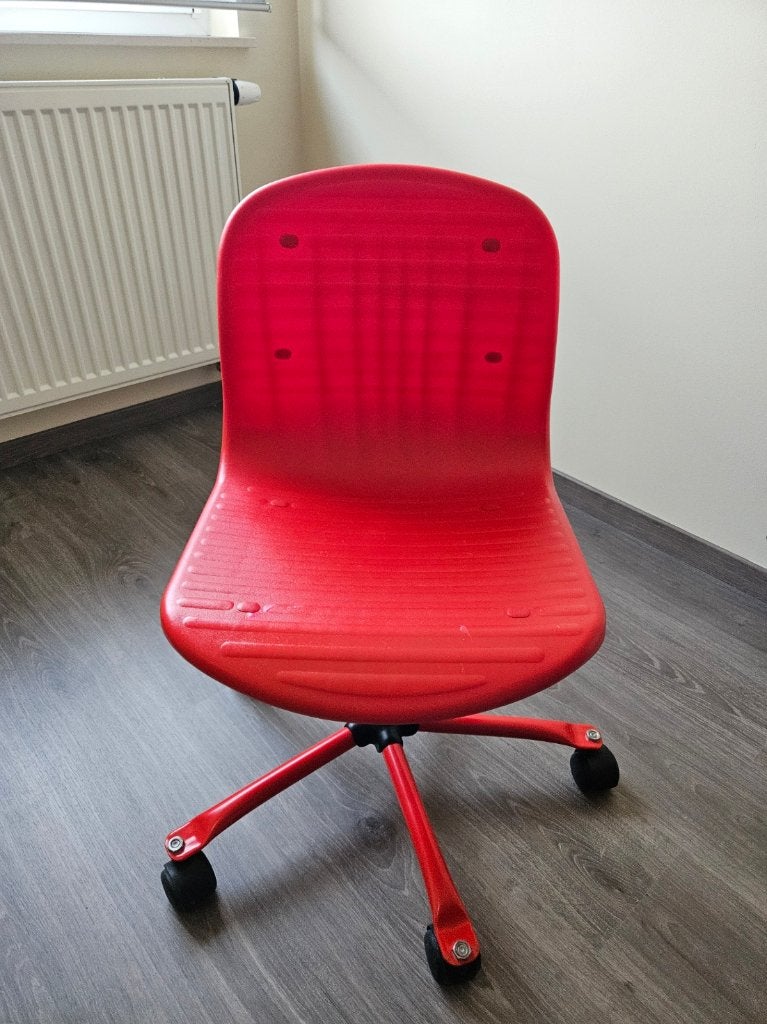 Chaise de bureau, Enlèvement, Utilisé, Rouge, Chaise de bureau