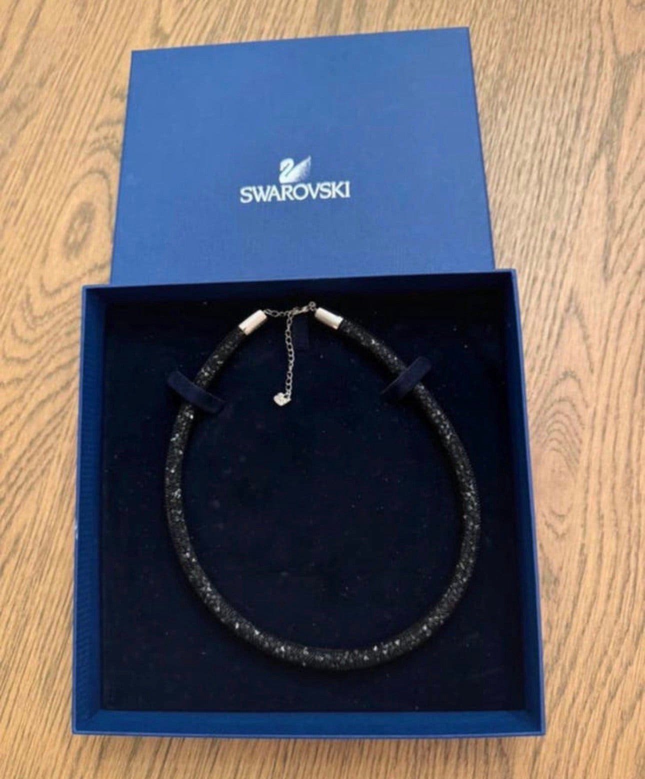 Nieuw! Prachtige halsketting zwart Swarovski, Verzamelen, Swarovski, Ophalen, Nieuw
