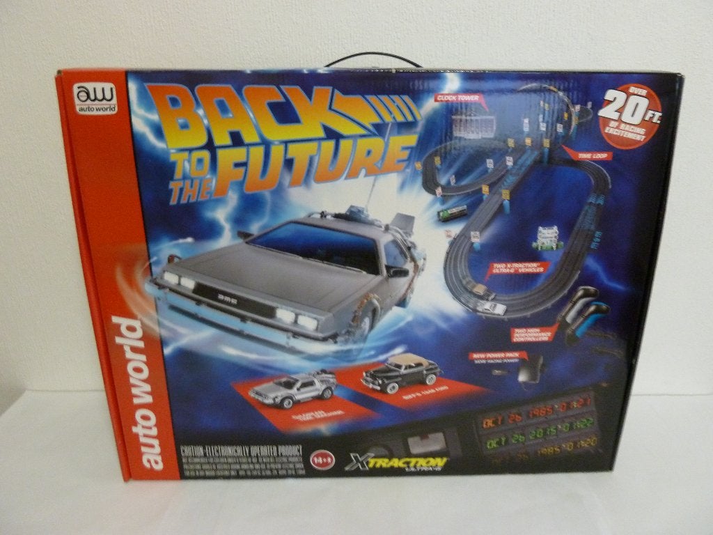 Back To The Future AUTO WORLD Slot Car Race Set RARE!!!!!, Verzamelen, Ophalen, Nieuw