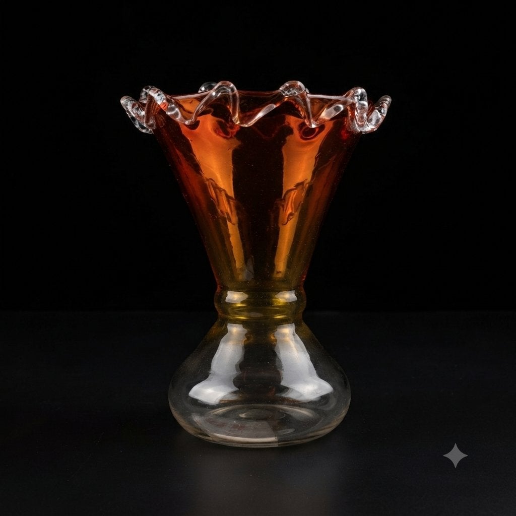 Superbe vase vintage en verre soufflé, Antiquités & Art, Enlèvement
