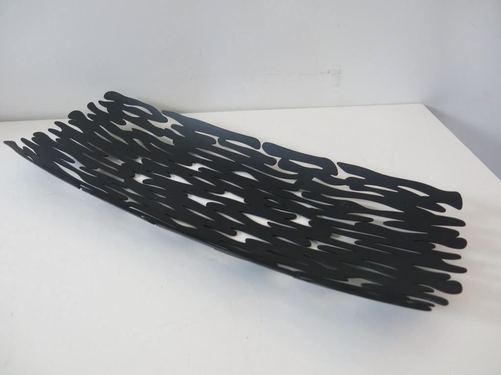 Bol à fruits Alessi Bark Black Boucquillon & Maaoui, Enlèvement ou Envoi, Comme neuf, Noir, Alessi
