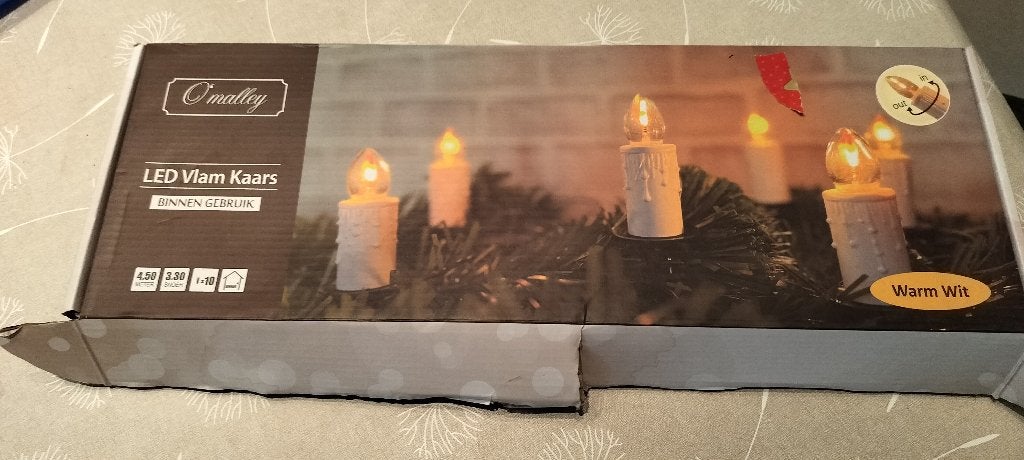 Led vlam kaars, Ophalen, Kaars