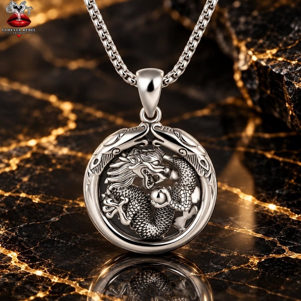 Elysian Coil - Draak - 925 Zilver, Handtassen en Accessoires, Verzenden, Nieuw, Zilver, Dier