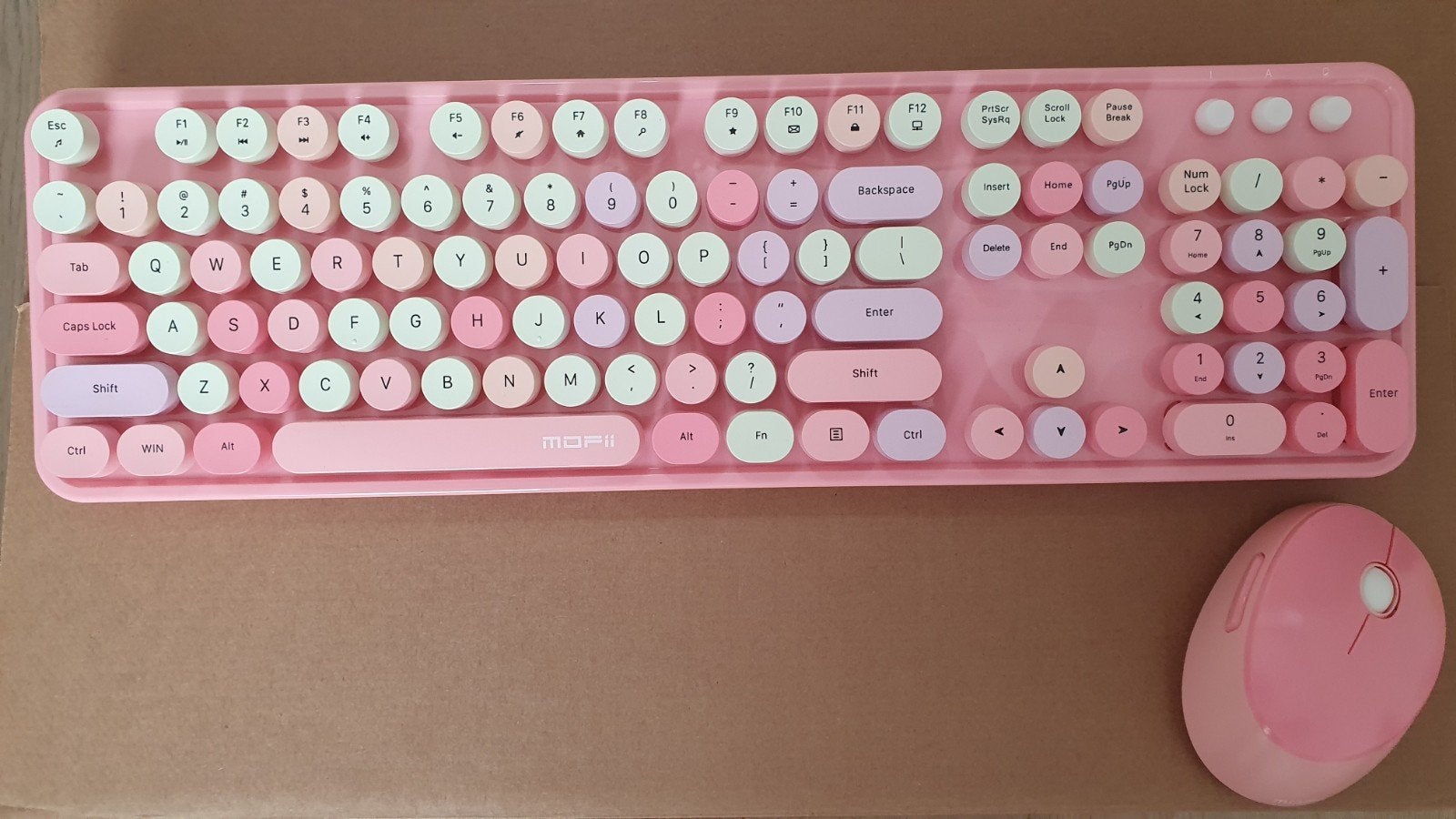 Clavier et souris roses MODFII - QWERTY, Computers en Software, Toetsenborden, Ophalen, Qwerty