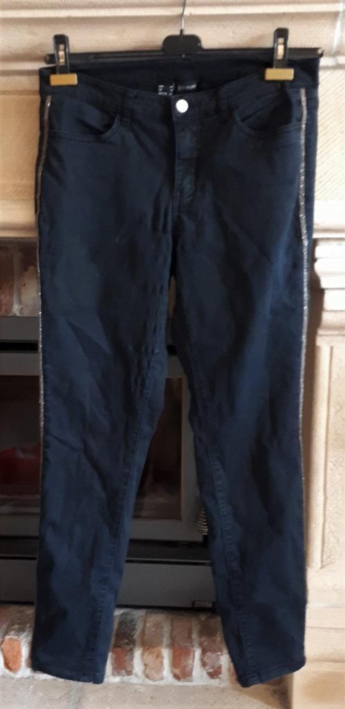 Bodyflirt - broek - zwart - maat 44 - stretch - € 1.00, Verzenden, Zwart, Maat 42/44 (L), Lang