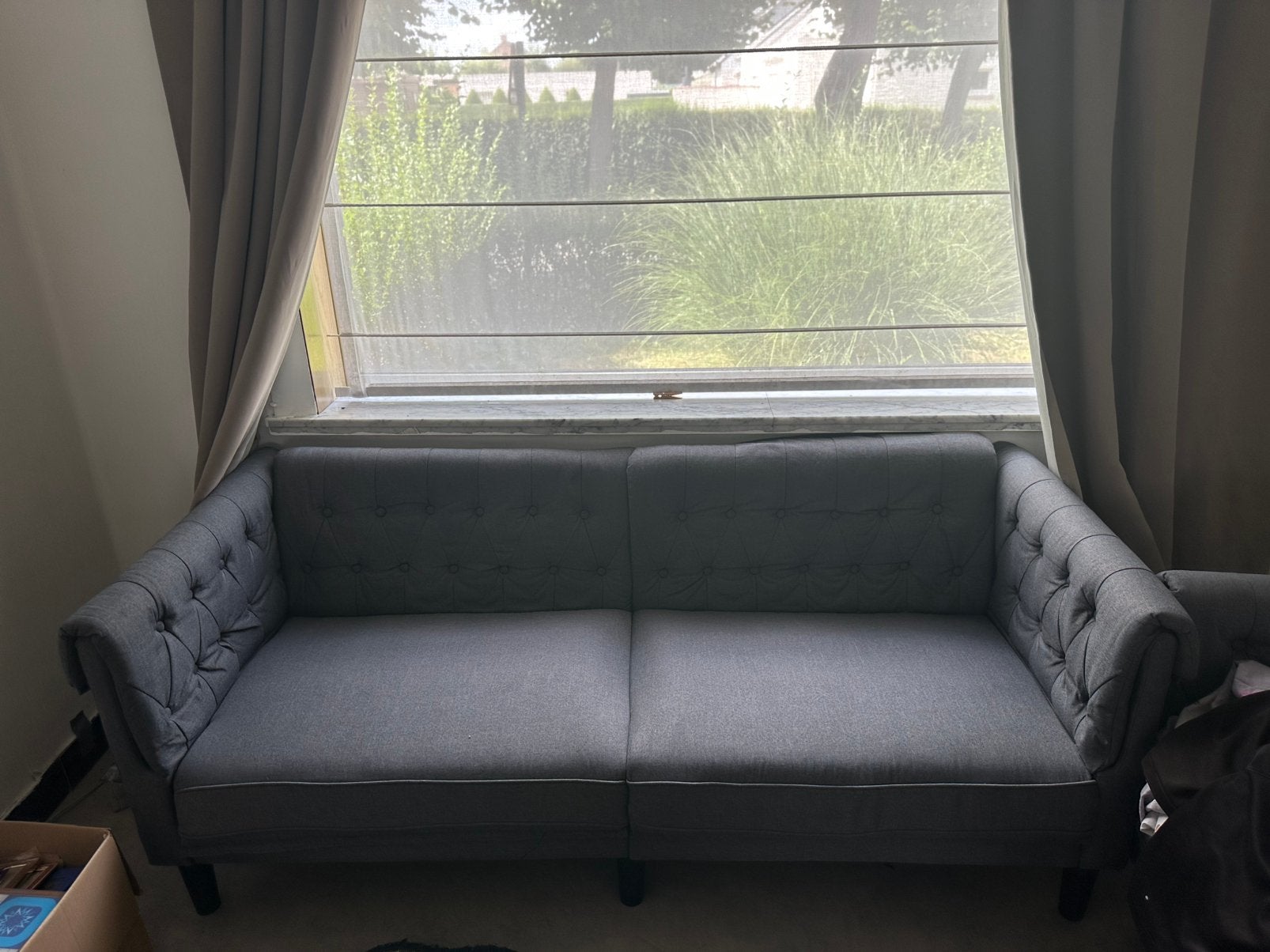 Grijze zetels te koop, Huis en Inrichting, Ophalen, Zo goed als nieuw