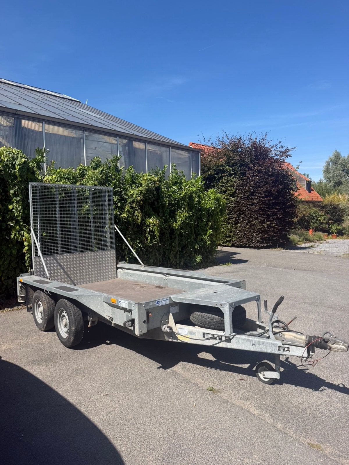Ifor williams trailer dieplader machine transporter, Ophalen, Gebruikt