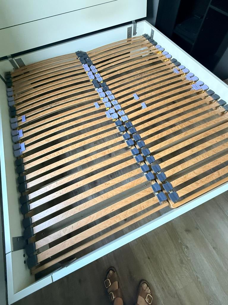 Limada 180x200 tweepersoonsbed met Wimaflex lattenbodem, Antiek en Kunst, Antiek | Meubels | Bedden, Ophalen