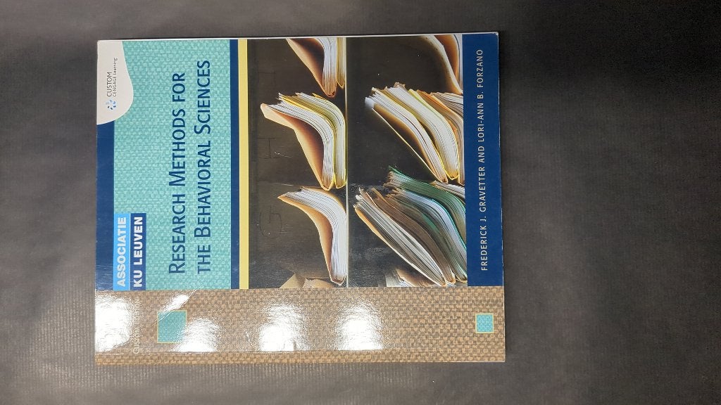 Research Methods for the Behavioral Sciences, Boeken, Gelezen, Hoger Onderwijs, Ophalen of Verzenden, Frederick J. Gravetter en Lori-Ann B. Forzano