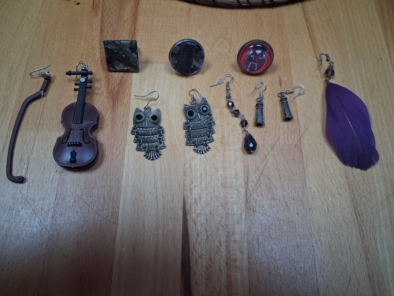 Lot de boucle d oreille et bague fantaisie..., Ophalen of Verzenden