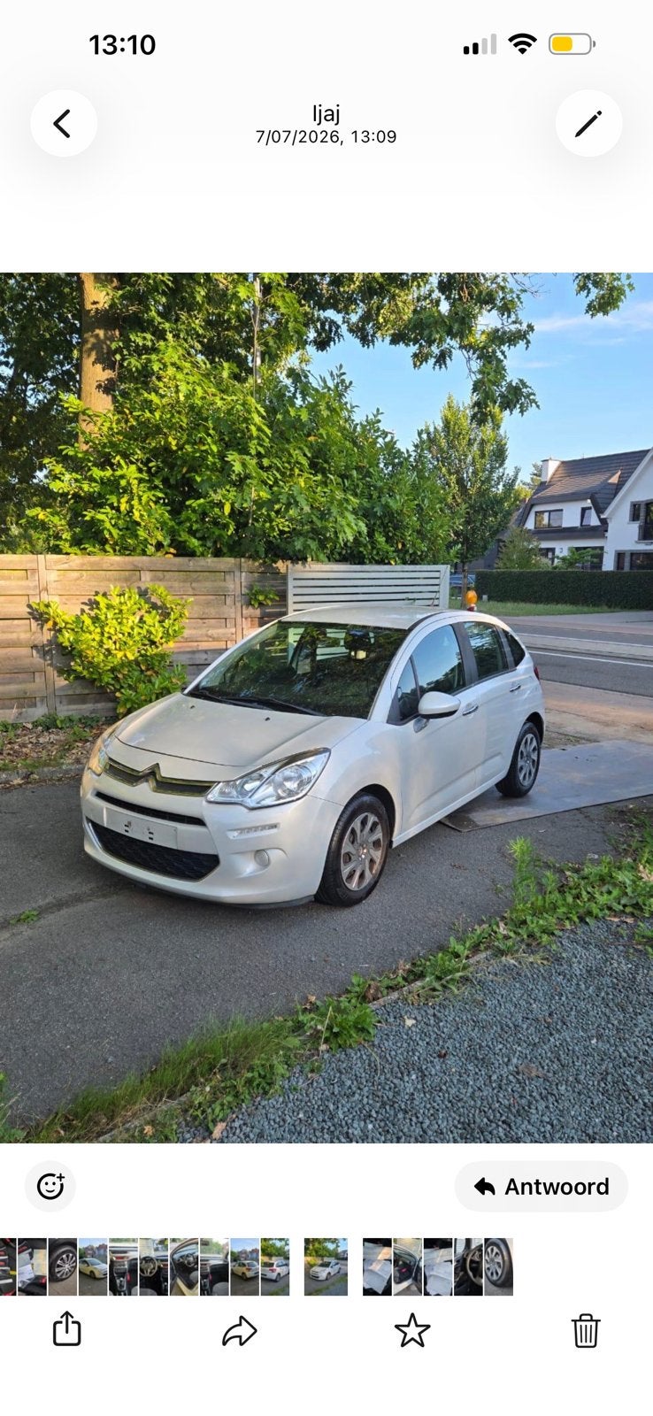 Citroën C3 1200i limited 2014 parelmoerwhite airco, Auto's, Citroën, Bedrijf, Te koop, C3, ABS, Airbags, Airconditioning, Alarm