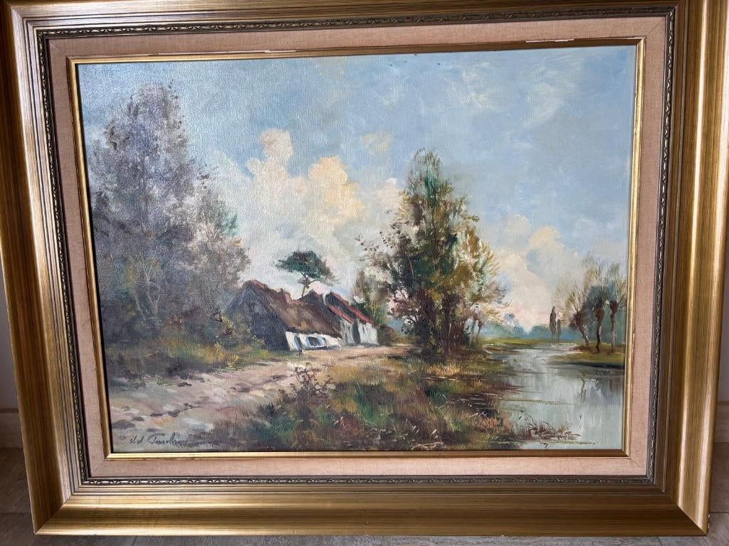 Schilderij van Jean- Jacques Foulon, Antiek en Kunst, Ophalen