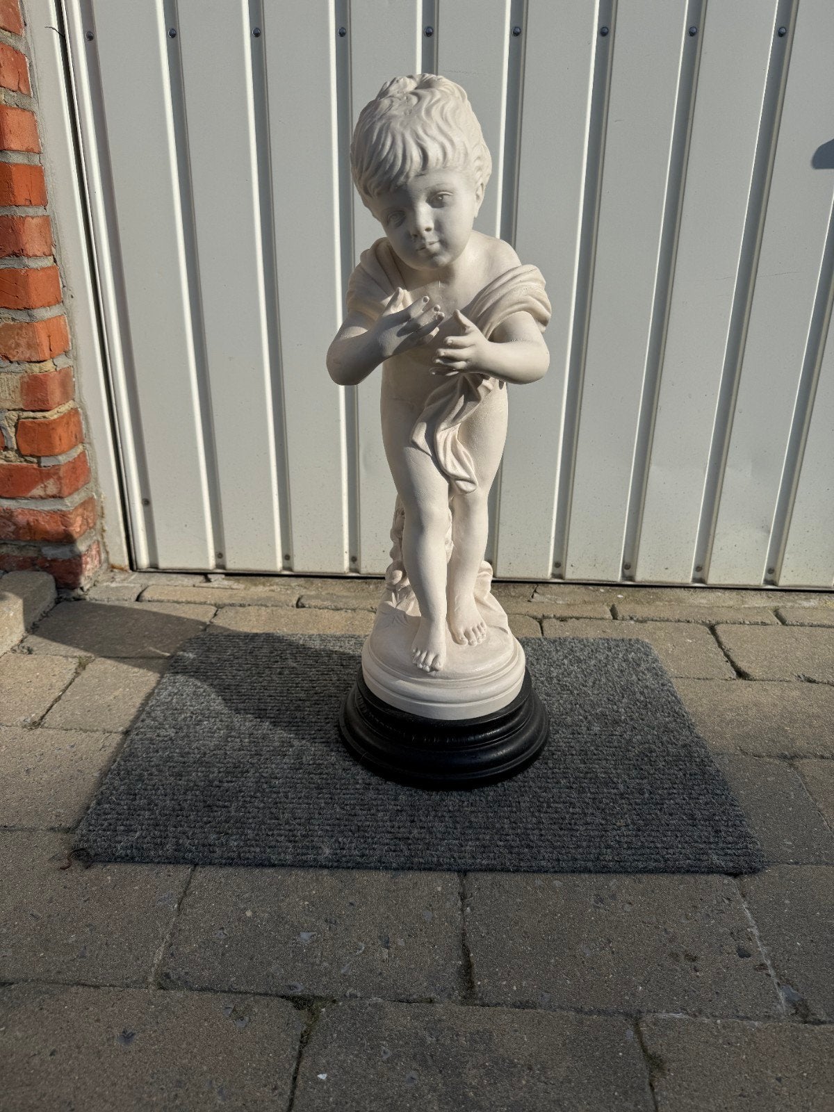 Kind op sokkel, Antiek en Kunst, Ophalen, Op sokkel, Beeld