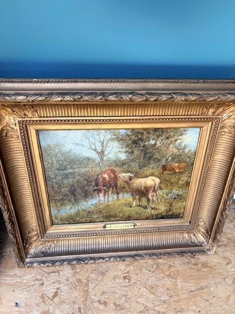 schilderij j corchon buitenleven, Ophalen