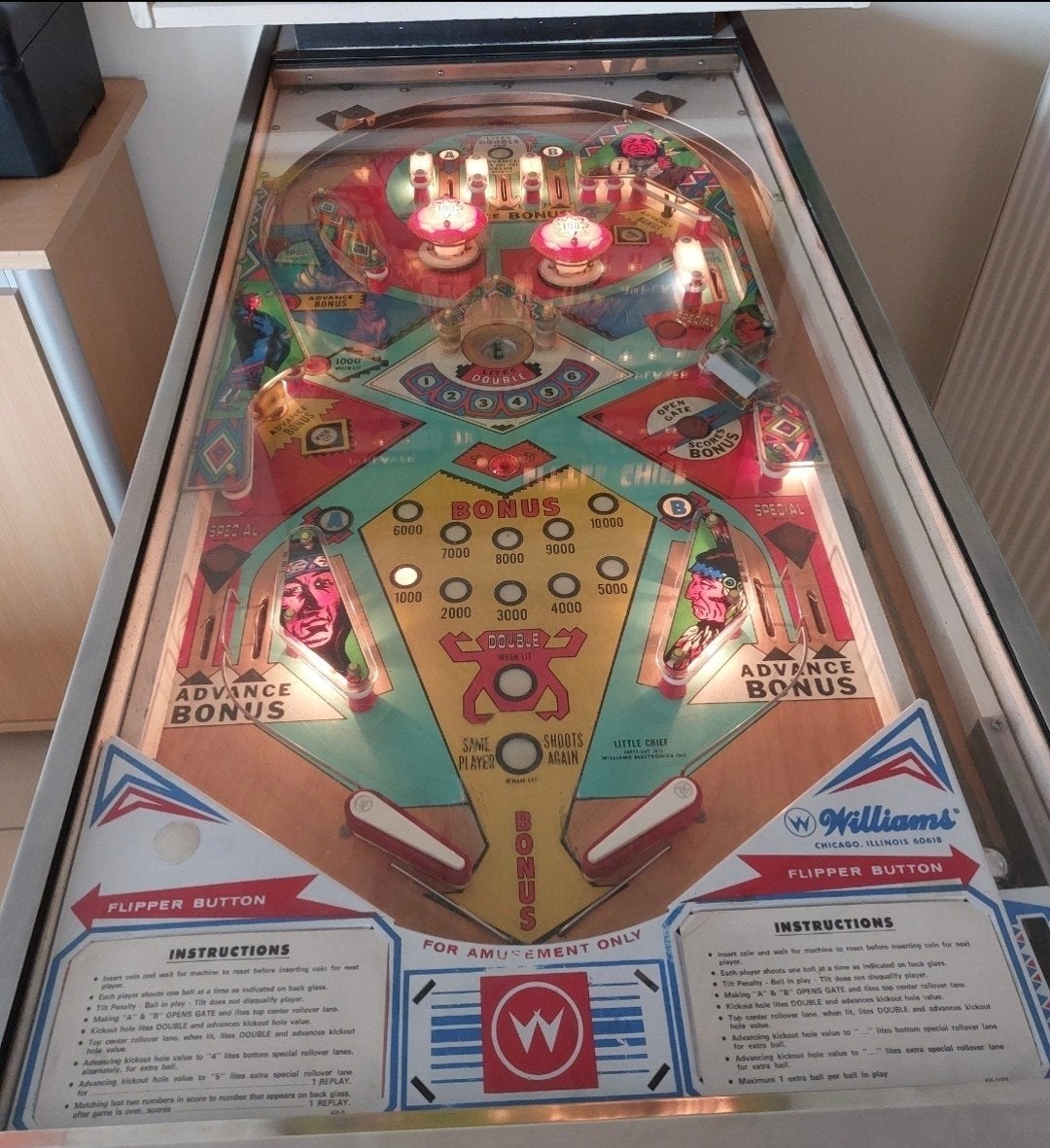 flipper vintage williams, Enlèvement, Williams