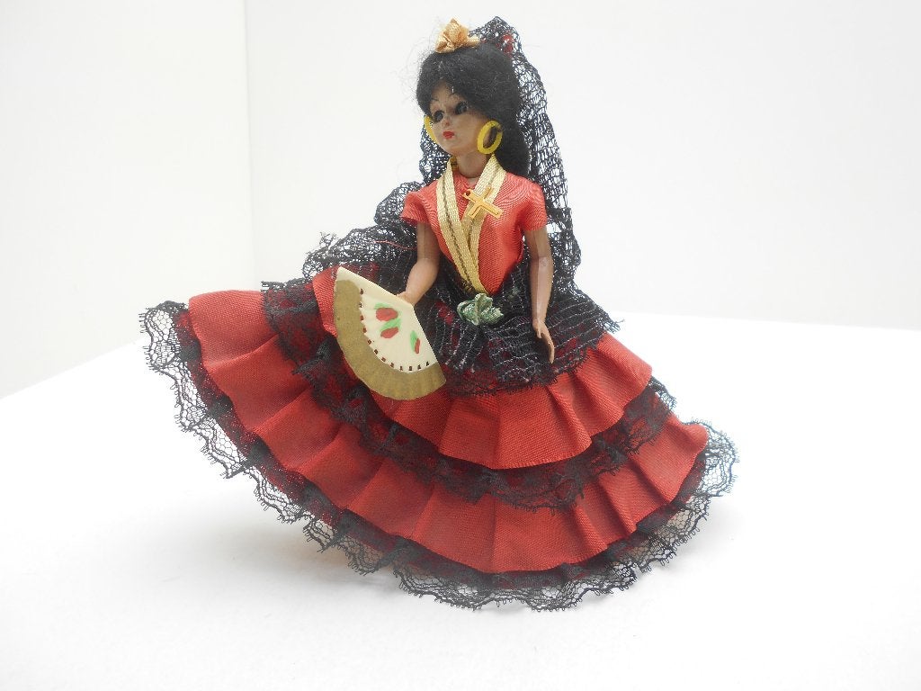 ancienne poupée folklorique espagnole, Enlèvement ou Envoi, Utilisé, Poupée