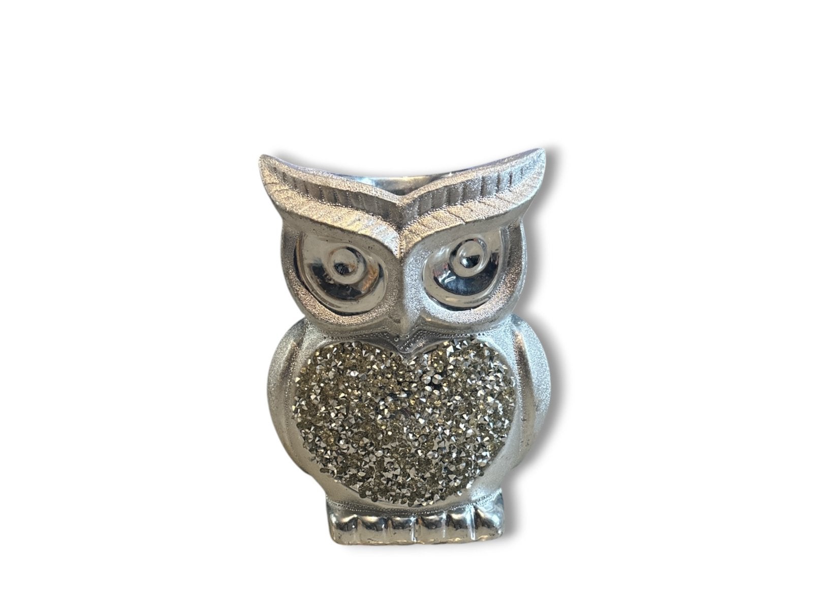 Kaarsenhouder voor kleine uil, Ophalen of Verzenden, Zo goed als nieuw, Zilver, Kandelaar
