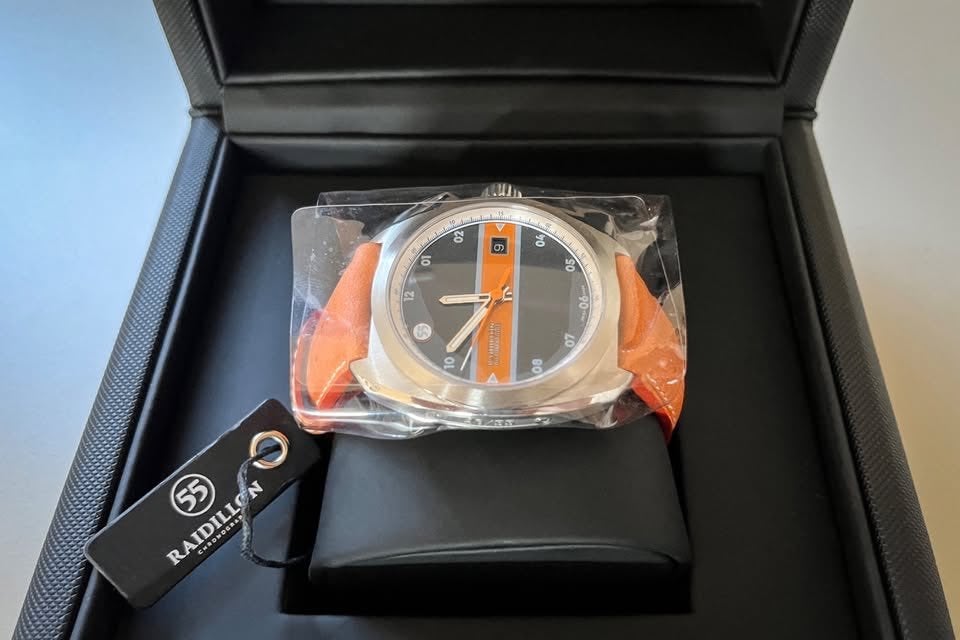 Montre RAIDILLON automatique, Handtassen en Accessoires, Horloges | Heren, Leer, Staal, Polshorloge, Nieuw