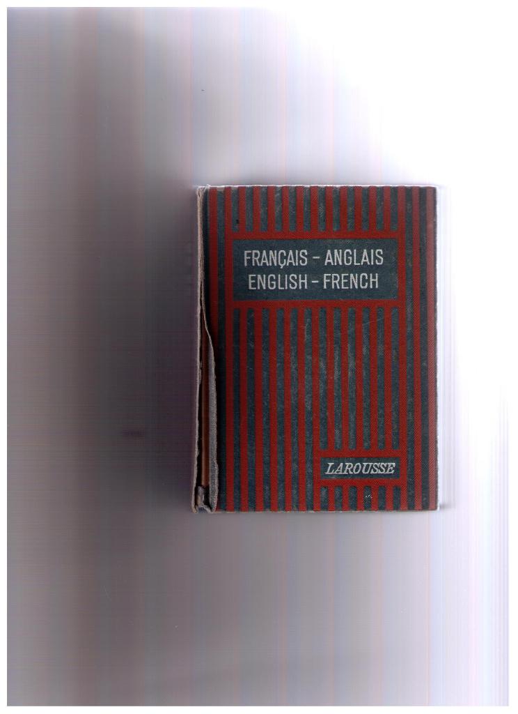 Dictionnaire Larousse  Français-Anglais, English-French 1927, Enlèvement ou Envoi, Utilisé, Louis Chaffurin, Anglais