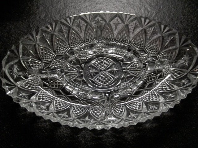 Vintage 5 vakken koekjesschaal France., Antiek en Kunst, Ophalen of Verzenden