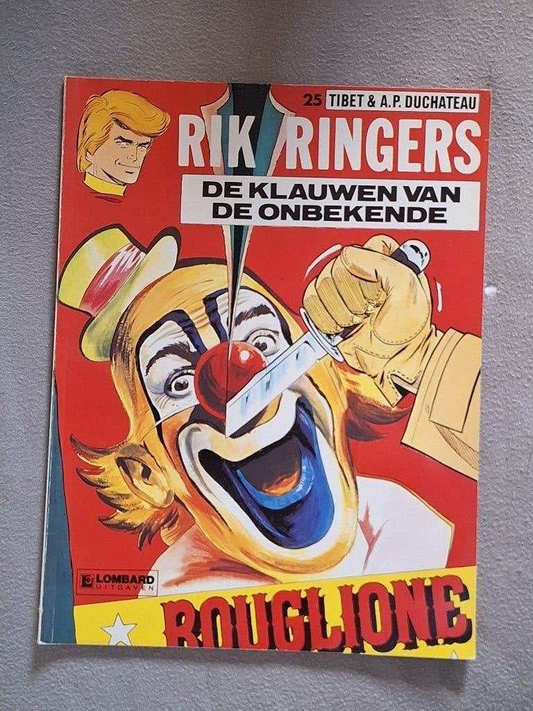 Rik Ringers 25: de klauwen van de onbekende, Eén stripboek, Ophalen of Verzenden, Zo goed als nieuw