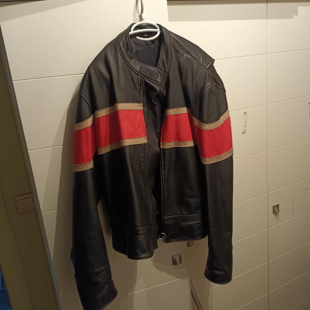 Leder motorvest xxl, Ophalen