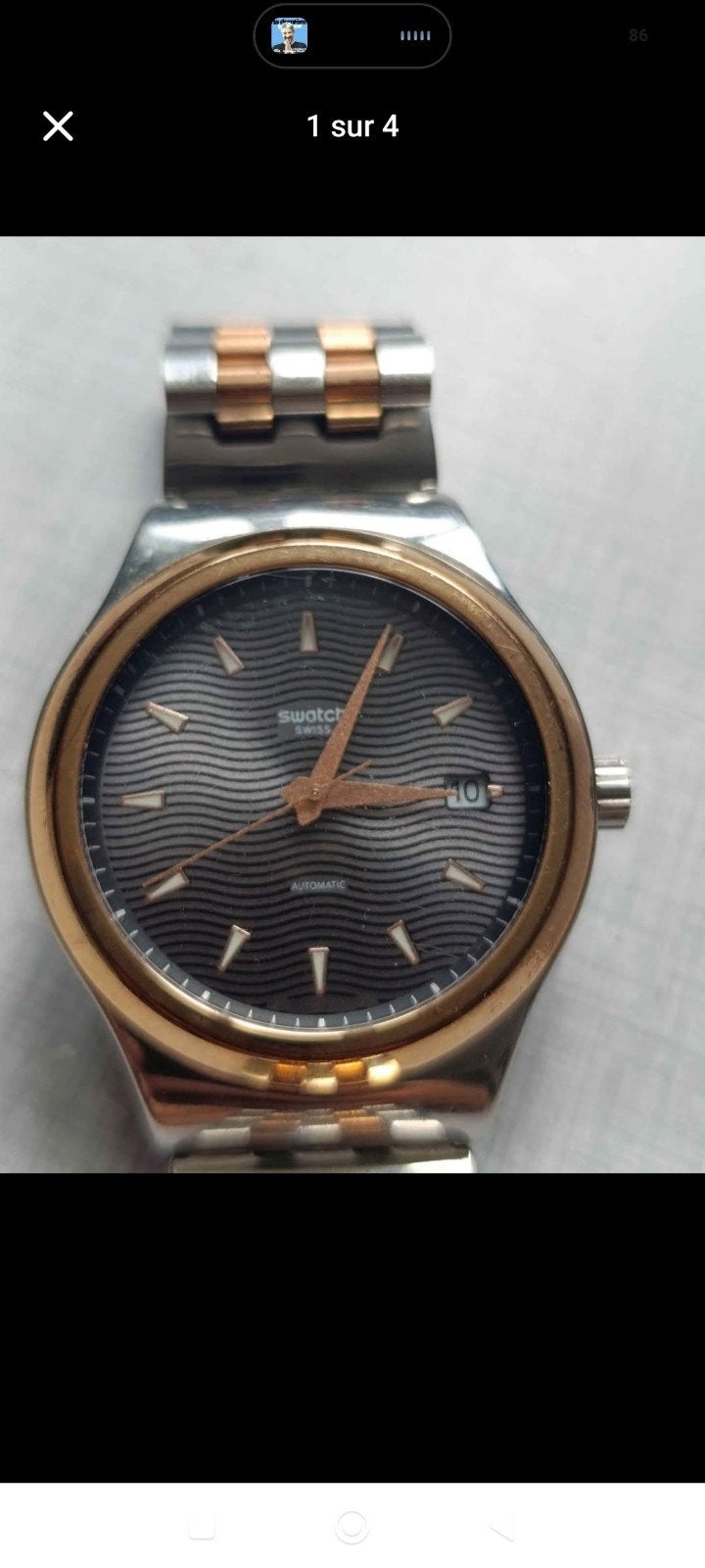 montre swatch automatique, Bijoux, Sacs & Beauté, Montres | Hommes, Enlèvement ou Envoi, Acier, Acier, Swatch