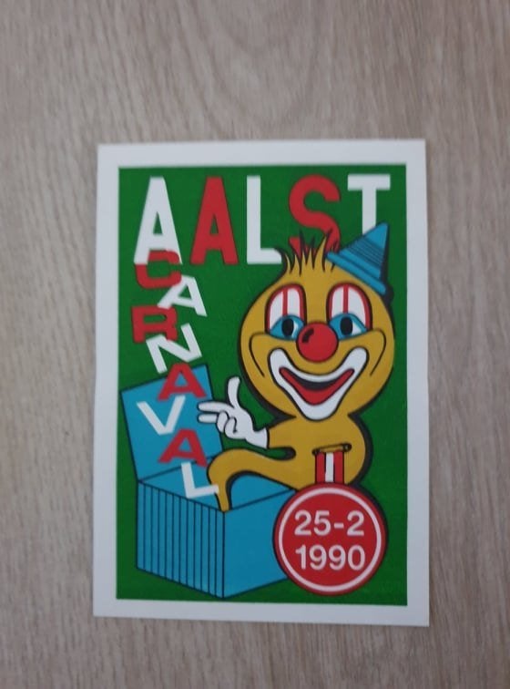 Carnaval Aalst sticker 1990, Enlèvement ou Envoi
