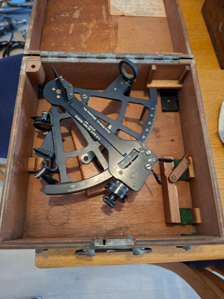 Onvolledige Amerikaanse sextant, Verzamelen, Scheepvaart, Ophalen of Verzenden, Gebruikt, Motorboot of Zeilboot, Overige typen