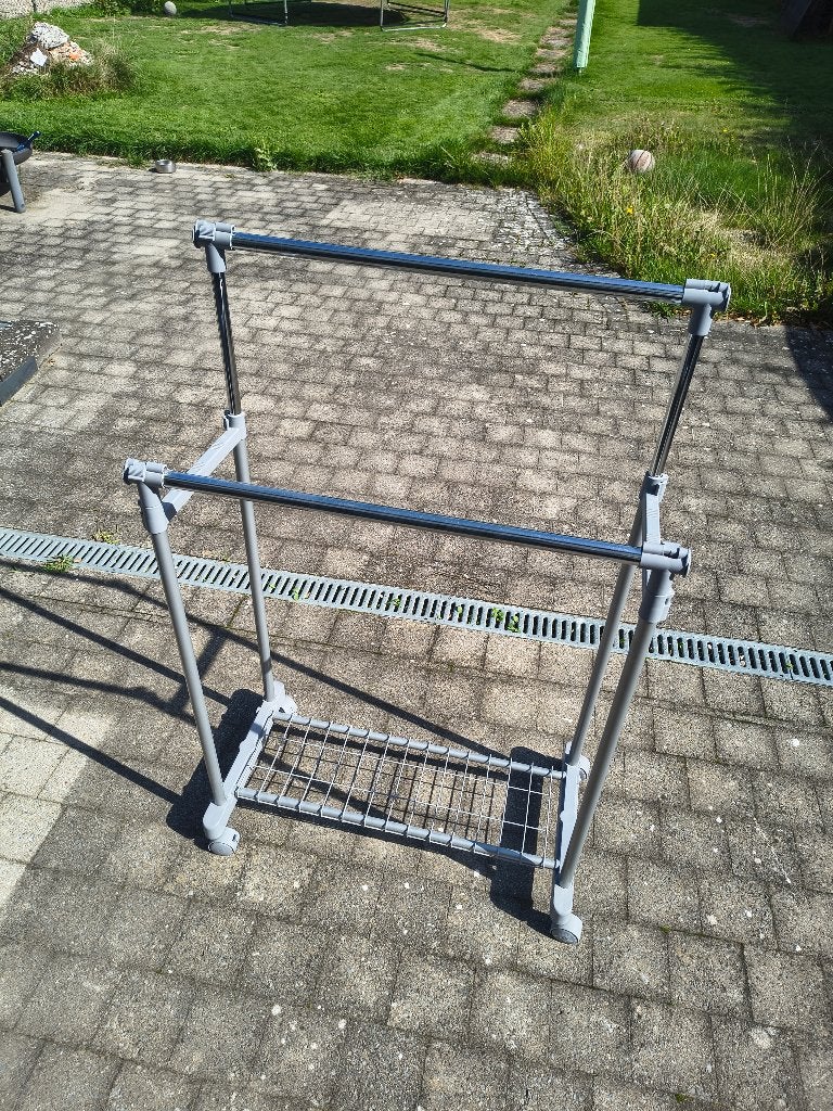 Verstelbaar kledingrek, Enlèvement, Avec roues, Comme neuf