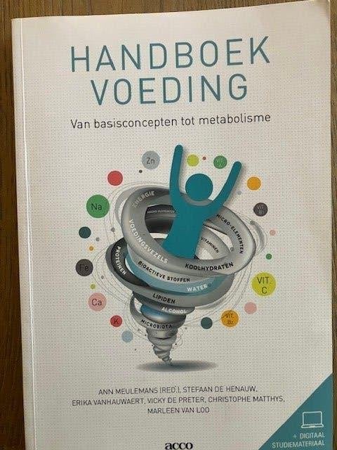 handboek voeding. Van basisconcepten tot metabolisme, Ophalen, Zo goed als nieuw, Overige niveaus, Overige vakken