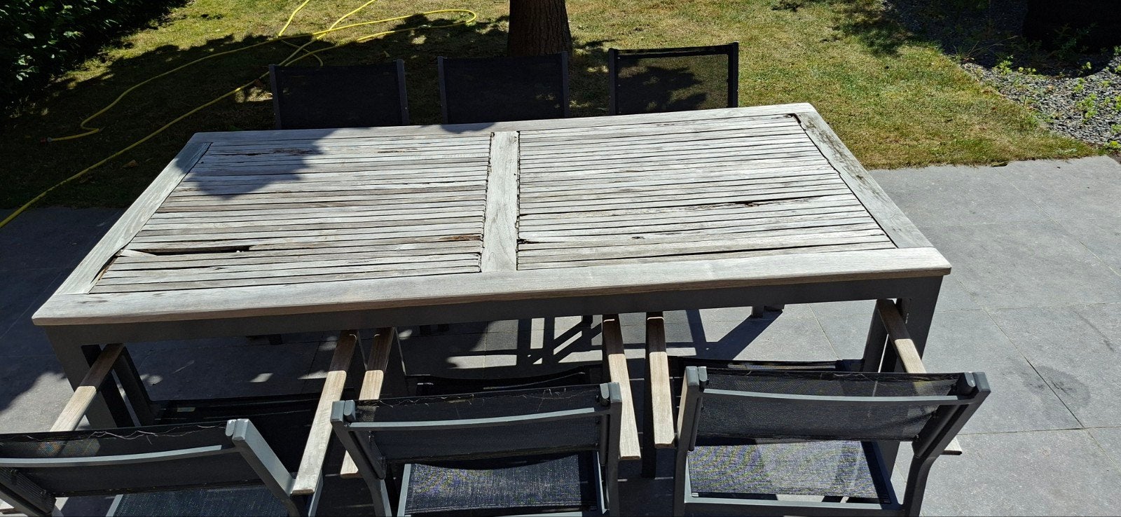 Tuintafel met 6 stoelen gratis op te halen, Tuin en Terras, Ophalen