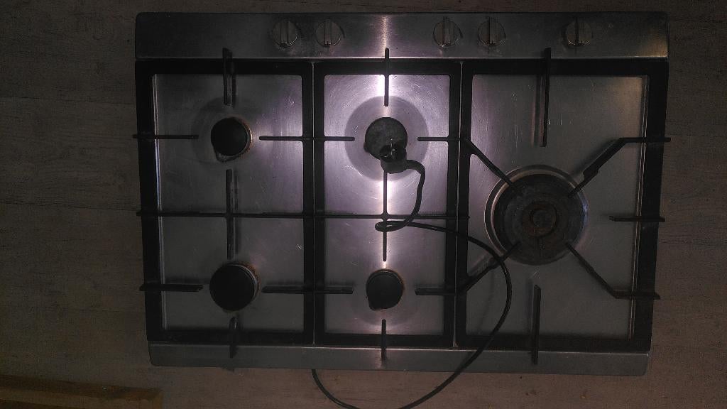 Gas kookplaat 5 pits Atag, Ophalen, Gebruikt, Inbouw, Gas