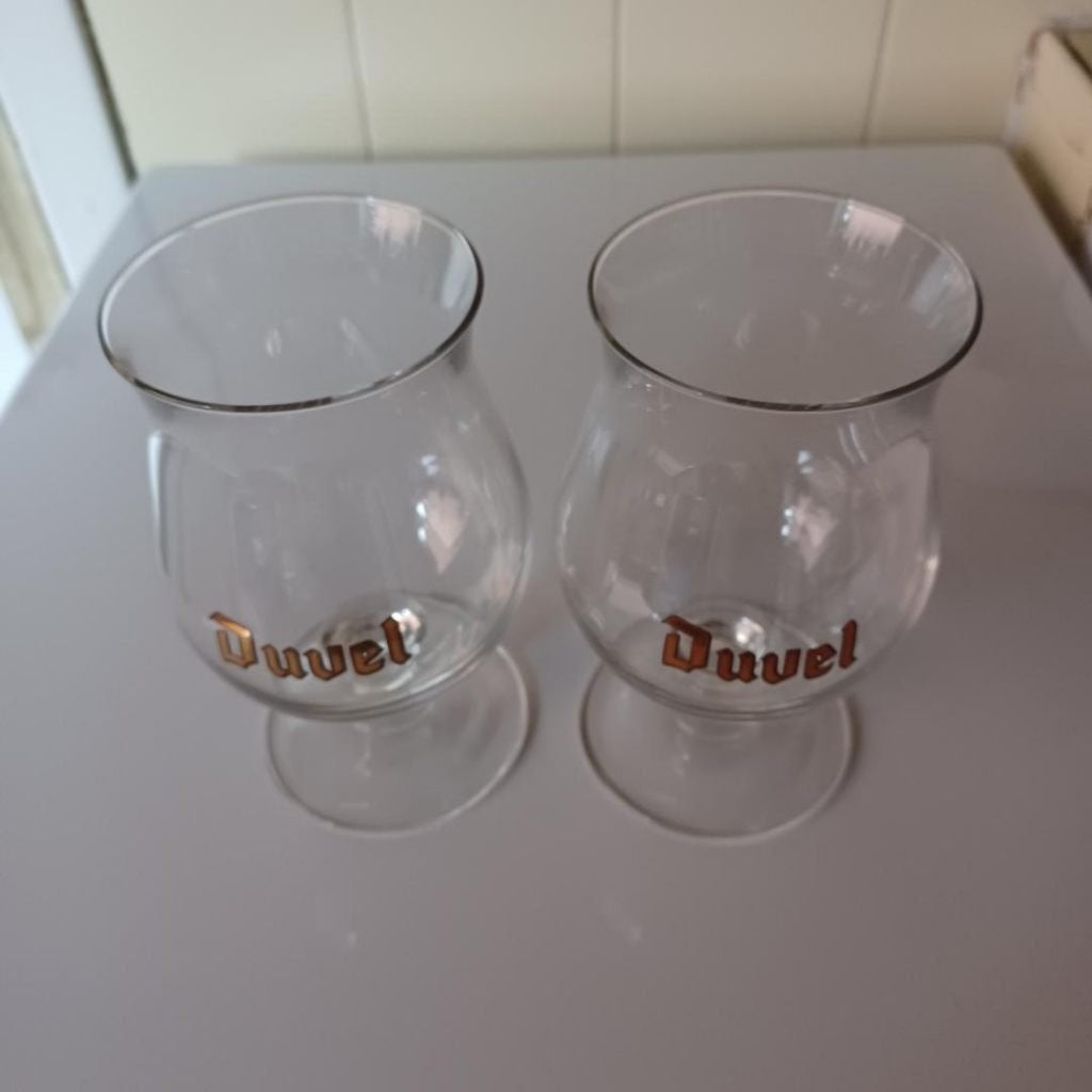 Vintage duvelglazen, Ophalen, Nieuw, Glas of Glazen, Duvel