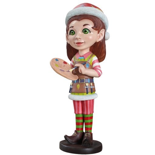 Elfe avec palette — Hauteur du lutin 125 cm, Enlèvement, Neuf