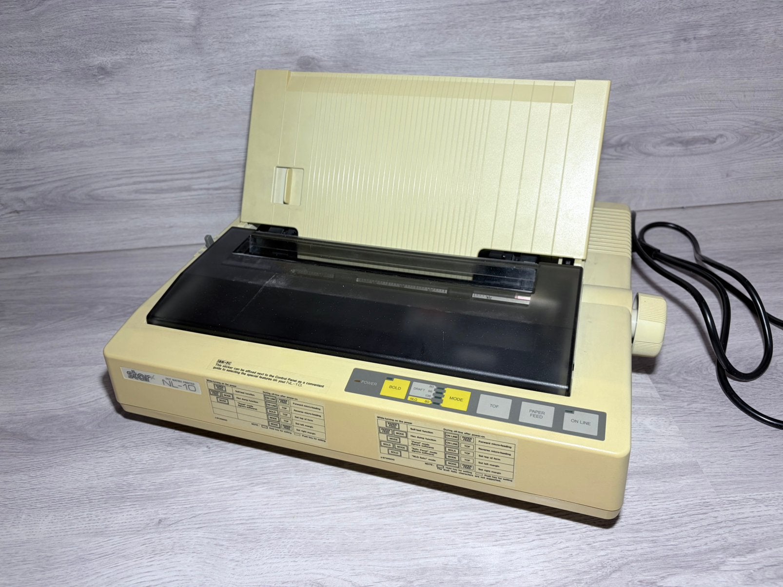 Star NL-10 Dot Matrix printer, Ophalen