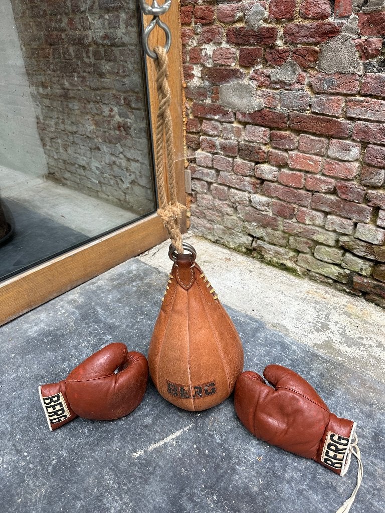 boks handschoenen Berg vintage en bal, Ophalen