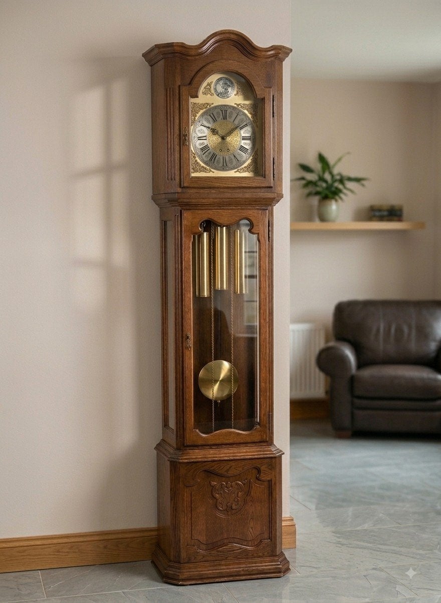Horloge Kieninger Westminster à boîtier long avec cadran en, Enlèvement