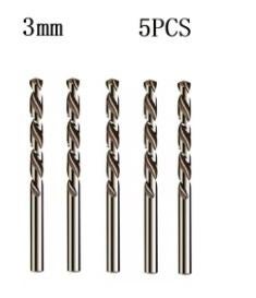 5 Stuks Hss M35 Boor voor Metaal Staal IJzer - - 3,0 mm, Ophalen of Verzenden, Nieuw
