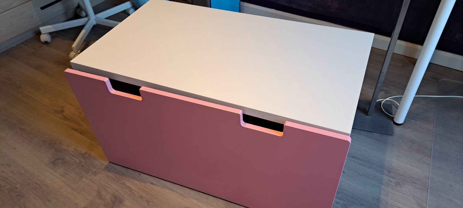 roos en wit kinder storage, Kinderen en Baby's, Kinderkamer | Overige Meubels, Ophalen, Gebruikt, Kast