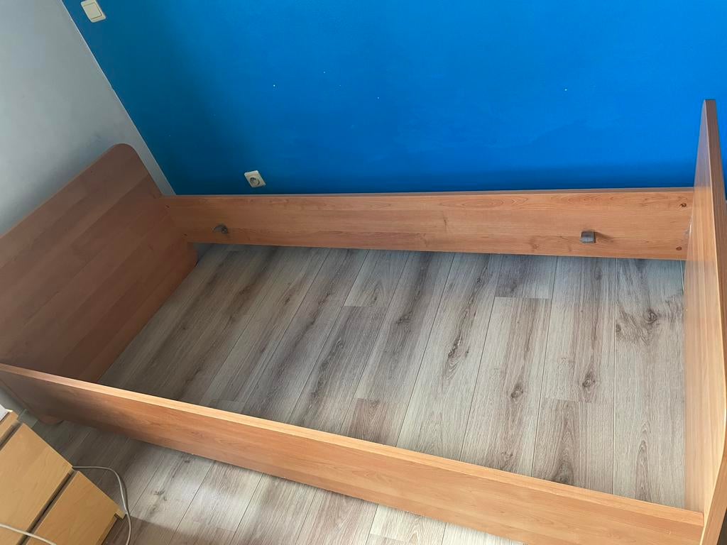 Bed + lattoflex + matras, Ophalen, Gebruikt, Eenpersoons