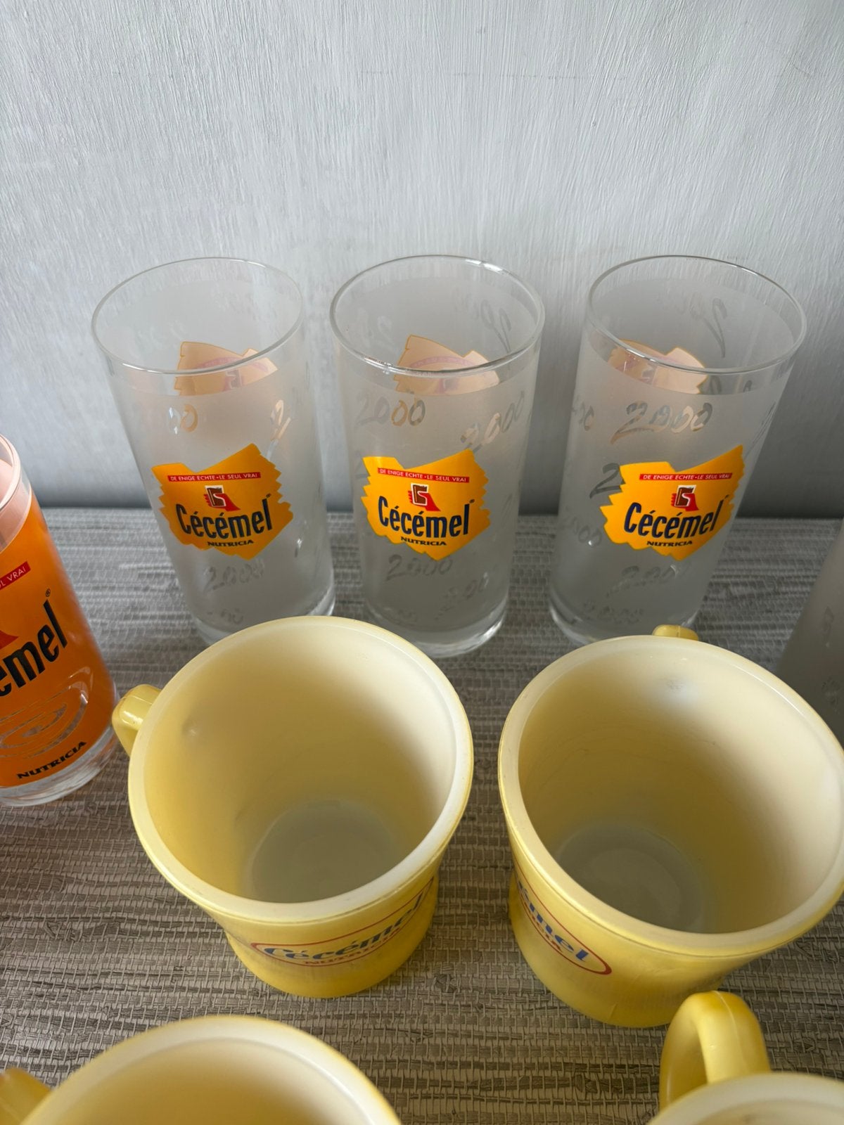 7 verres et 6 tasses CÉCÉMEL, Enlèvement ou Envoi, Comme neuf