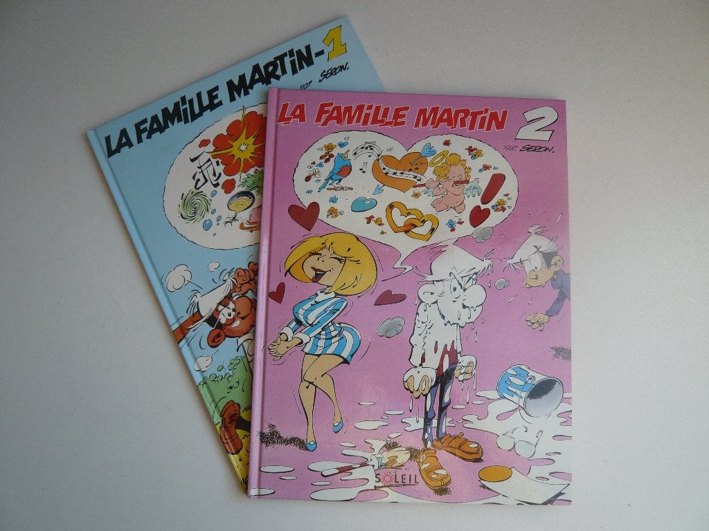 Bd LA FAMILLE MARTIN tomes 1 et 2 (EO état neuf) de SERON, Complete serie of reeks, Ophalen of Verzenden, Zo goed als nieuw, " SERON "