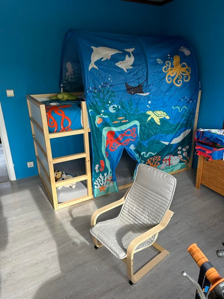 Lit superposé complet tres bonne etat, Enlèvement, Comme neuf, Matelas