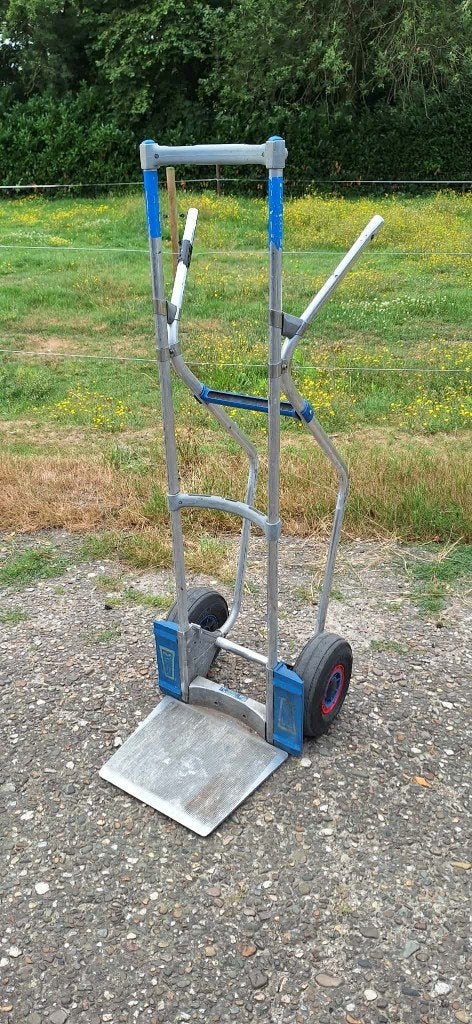 Expresso aluminium steekwagen met trapglijders., Doe-het-zelf en Bouw, Transportwagens, Gebruikt, Steekwagen, Ophalen