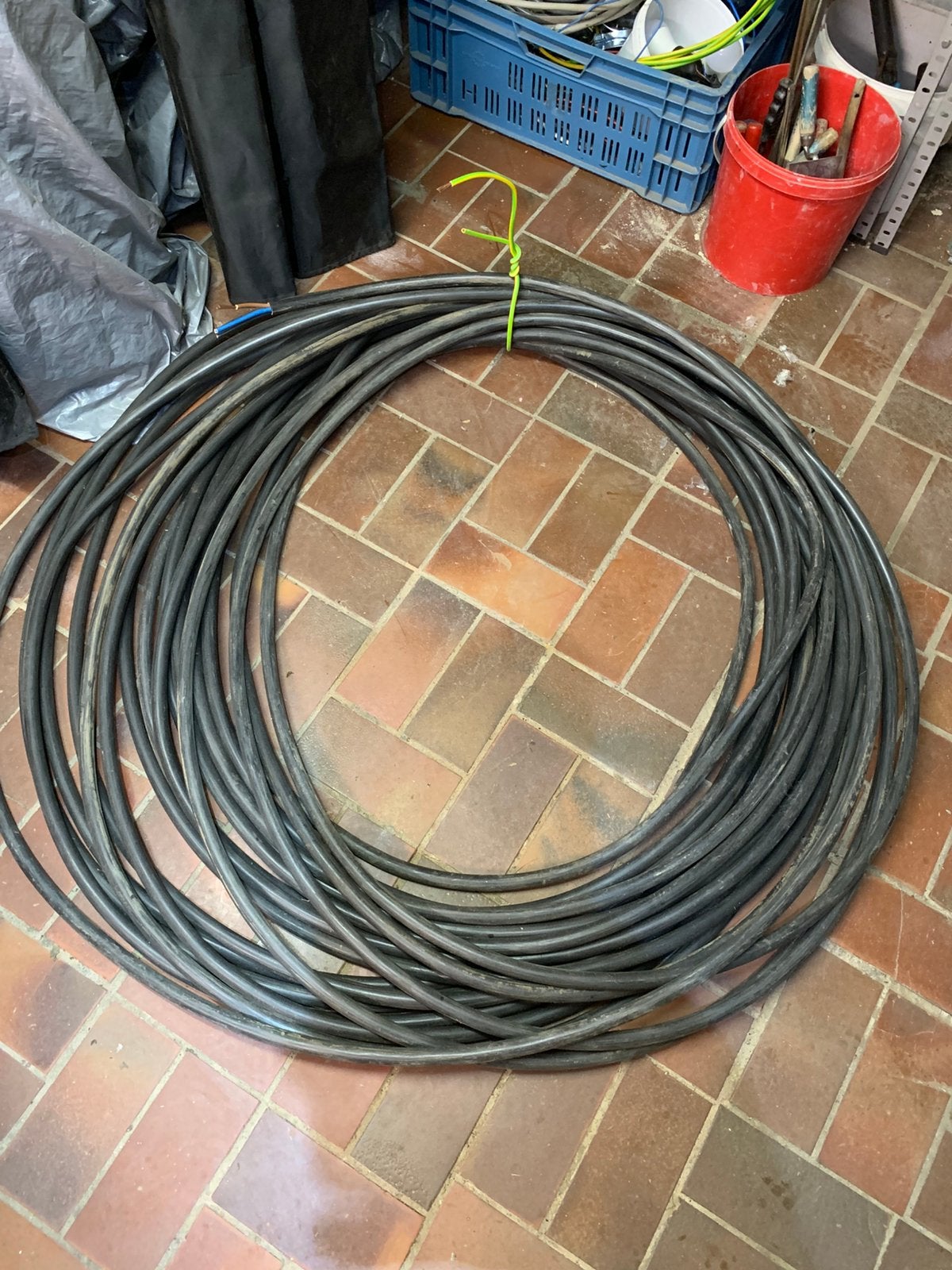 Grondkabel EXVB 4G10mm2 - 60m, Enlèvement, Utilisé