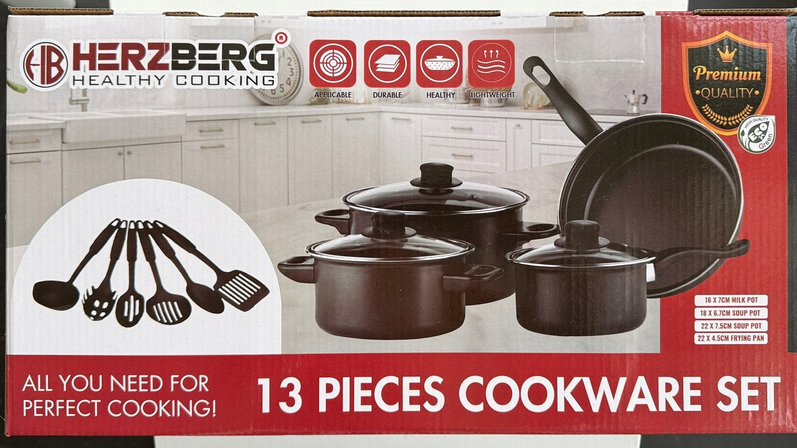 Batteriede cuisine 13 pieces neuves, Neuf, Enlèvement ou Envoi, Autres marques, Ensemble de casseroles