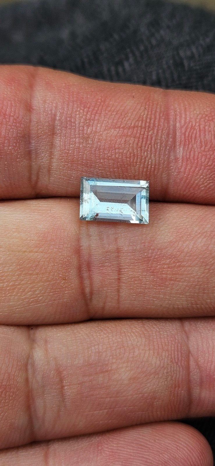 Aquamarijn 2,21 ct, rechthoekig geslepen ALGT Certificate., Handtassen en Accessoires, Ophalen, Nieuw