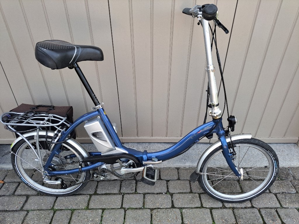 Electrische plooifiets, Fietsen en Brommers, Elektrische fietsen, Ophalen, Zo goed als nieuw